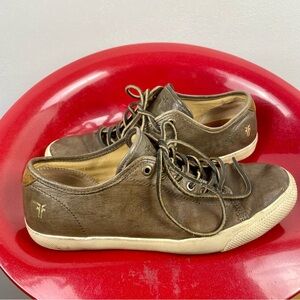 Frye Chambers Low Casual Sneaker Brown Leather Men's 9 Classic Capsule Lace Up